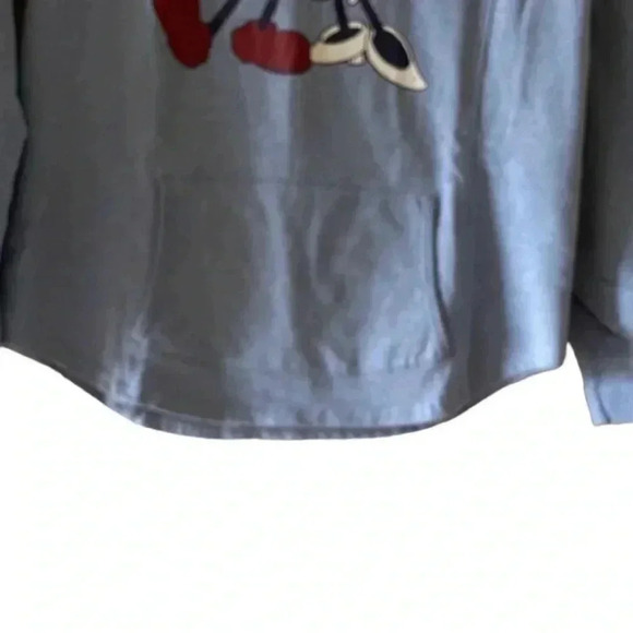 Disney Women's Blue Cowl Neck Mickey Long Sleeves Sweatshirt SZ M - Picture 9 of 10